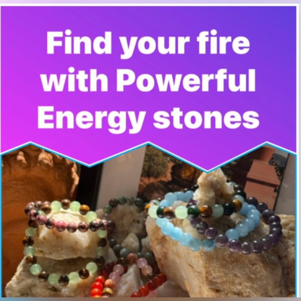 Natural stone bracelets charged with Crystal energy and Reike attuned